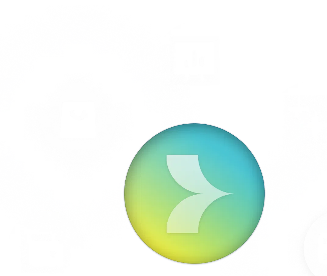 Diagram showing interconnected app integrations, highlighting seamless data flow.