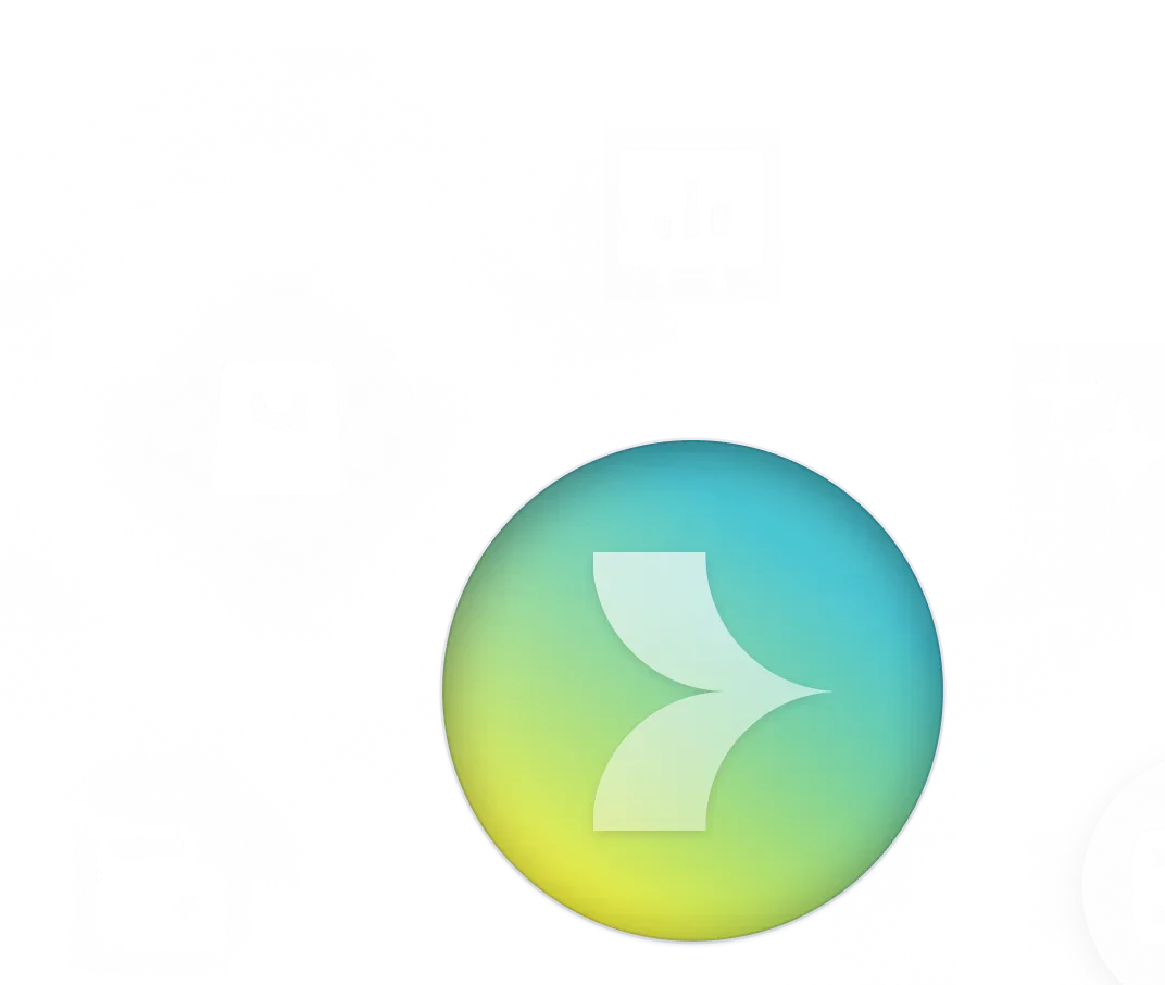 Diagram showing interconnected app integrations, highlighting seamless data flow.