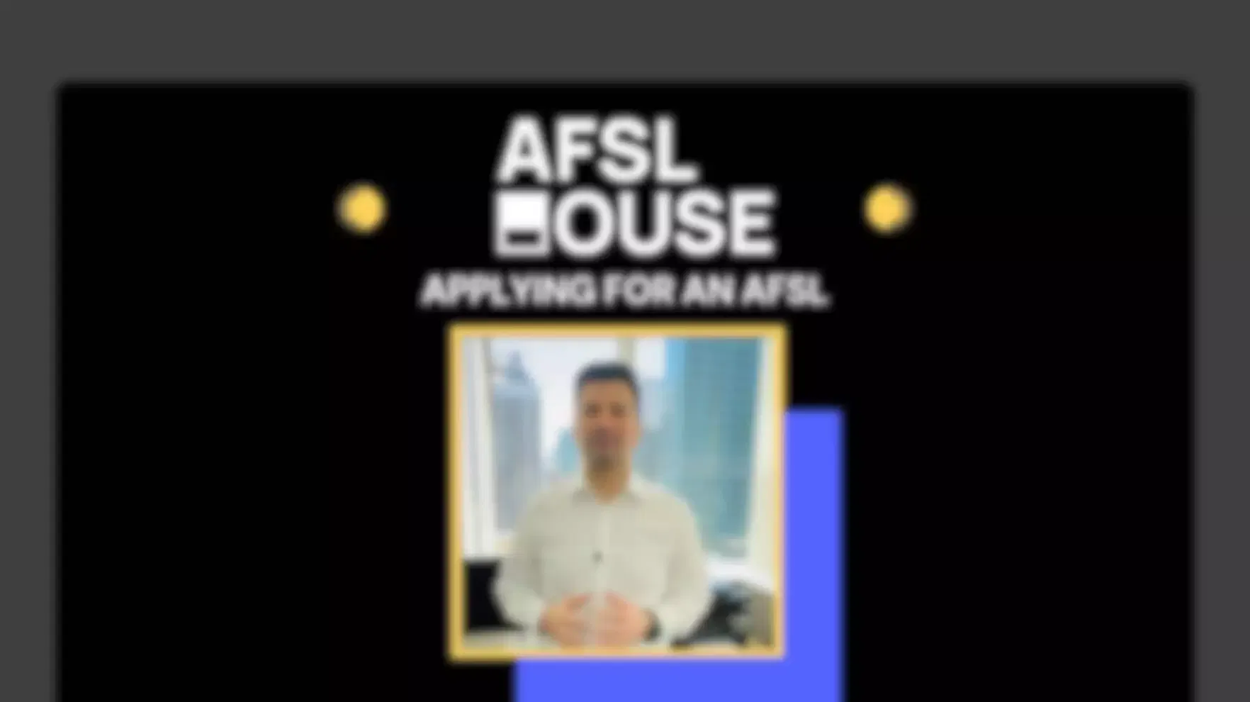 Man explaining how to apply for an AFSL at AFSL House.